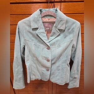 BEAUTFUL Wilson's Leather Ultra soft Suede light sea Green Blazer